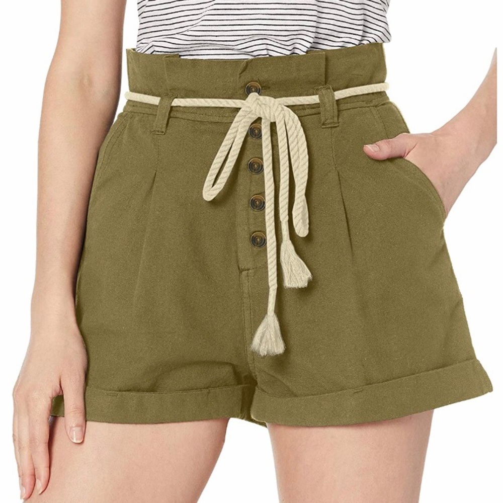 Billabong Explore More Shorts Paper Bag High Waist